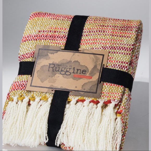 Chunky Yarn Multicolor Throw Blanket - Picture 4 of 4